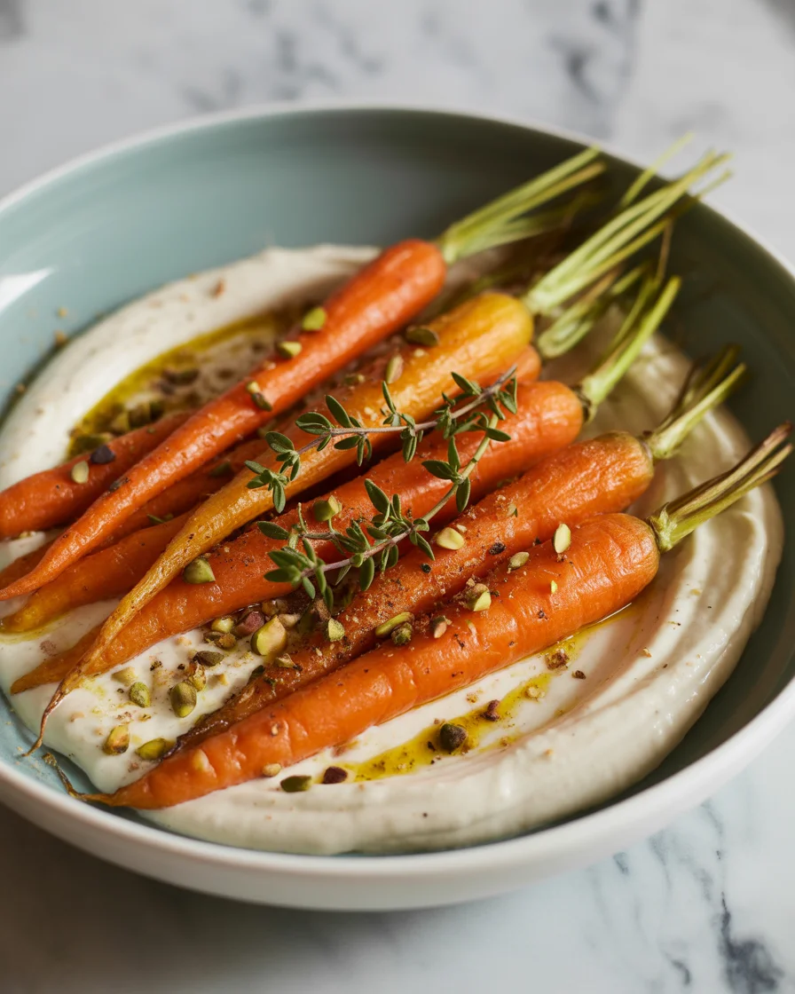 Roasted Carrots with Whipped Ricotta and Hot Honey