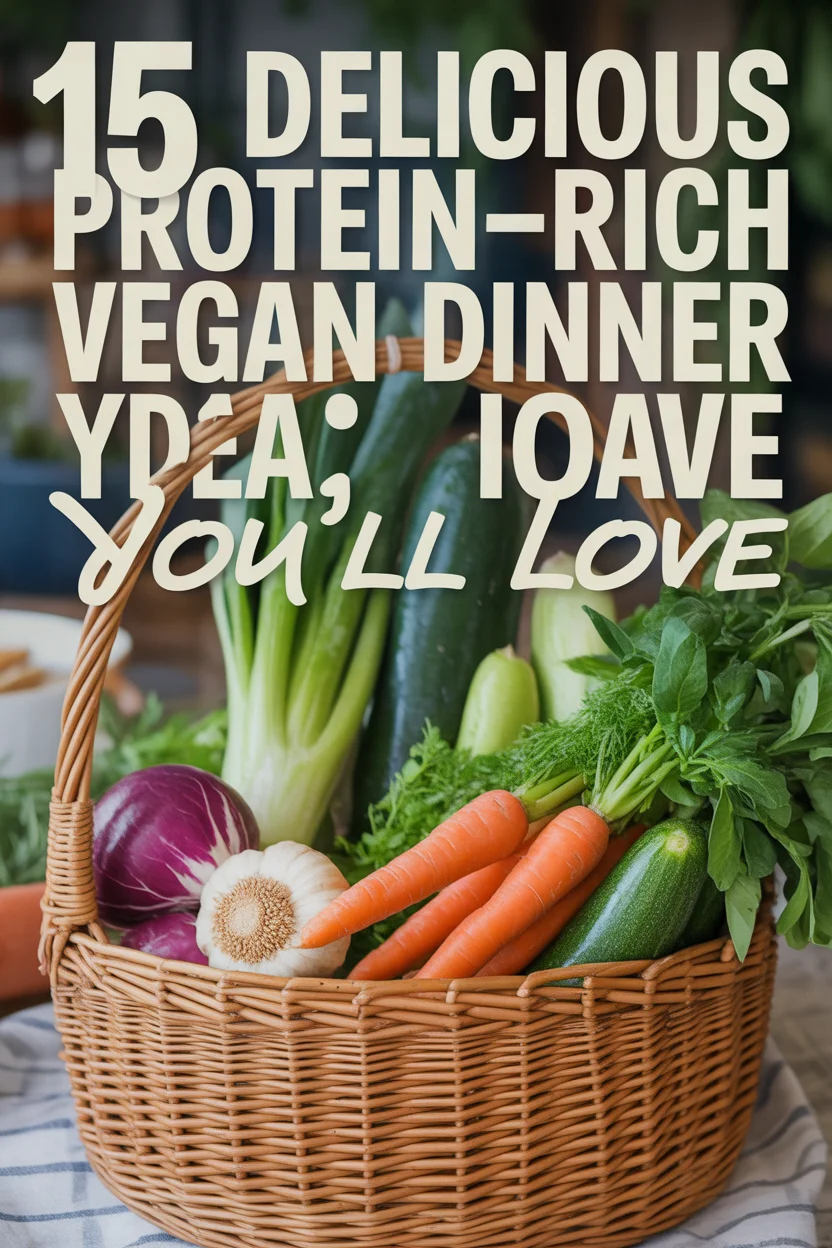 15 Delicious Protein-Rich Vegan Dinner Ideas You'll Love