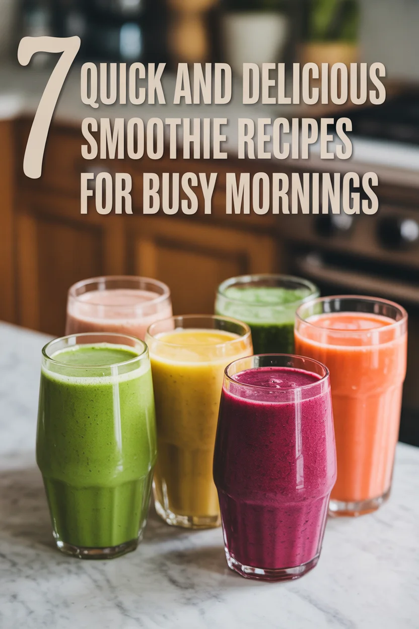 quick smoothie recipes for busy mornings