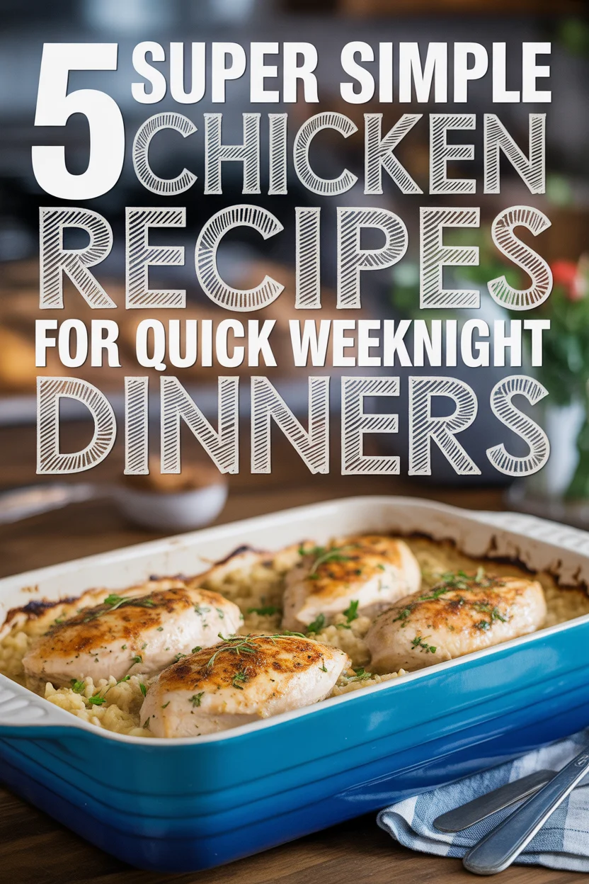 5 Super Simple Chicken Recipes for Quick Weeknight Dinners