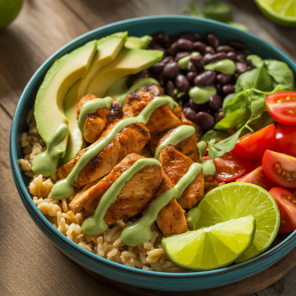 Chicken taco cheese bowl