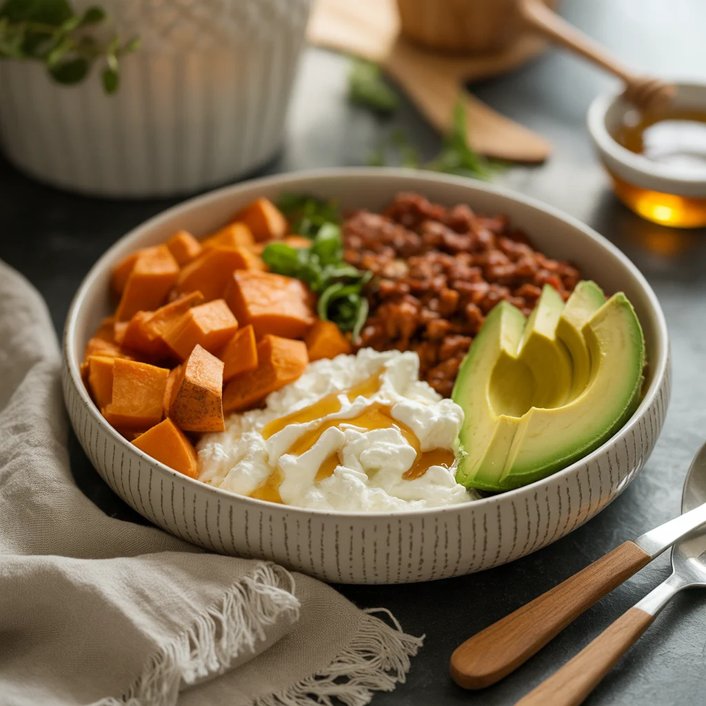 Cottage cheese taco bowl