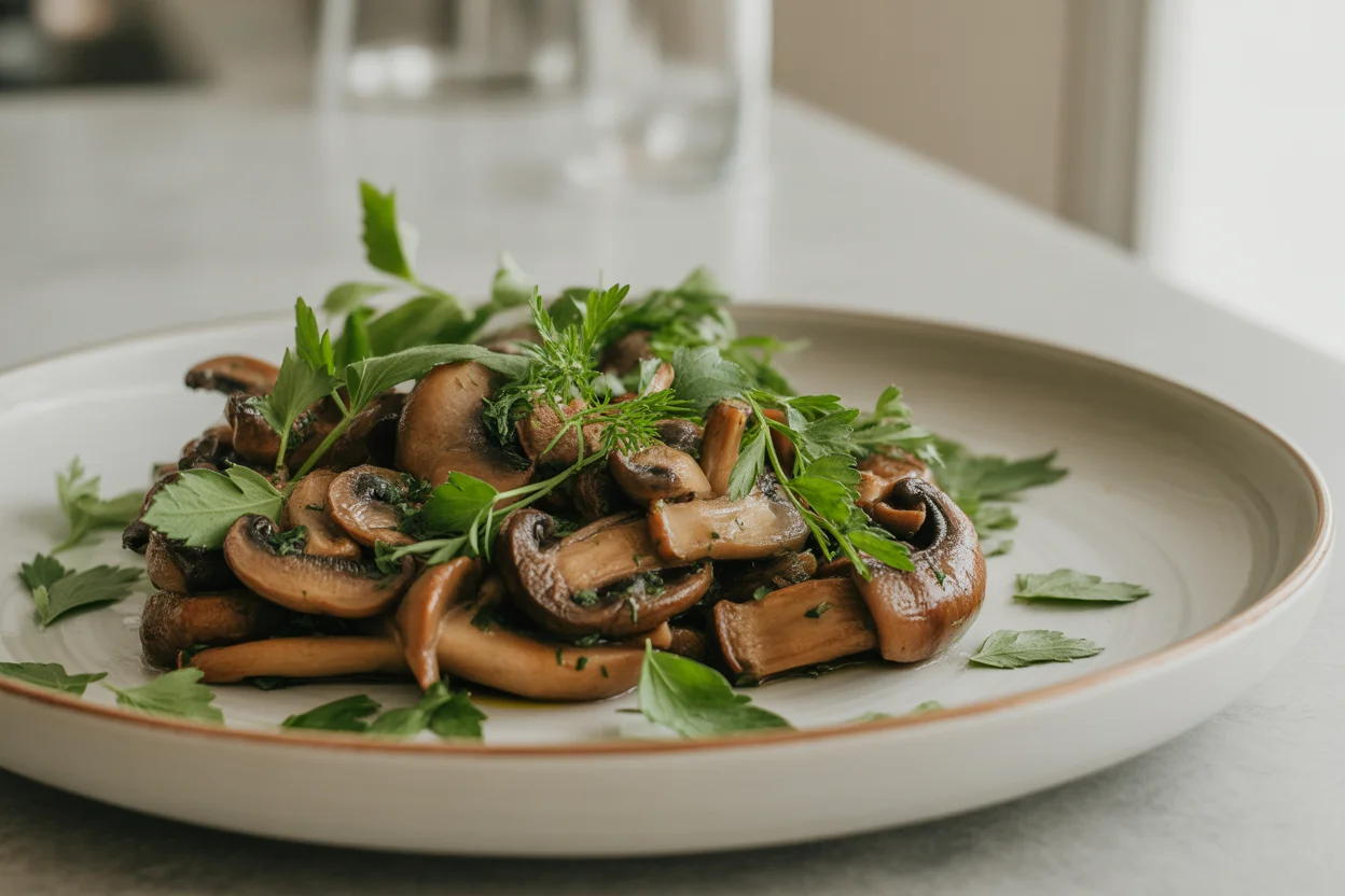 Champiñones Salteados