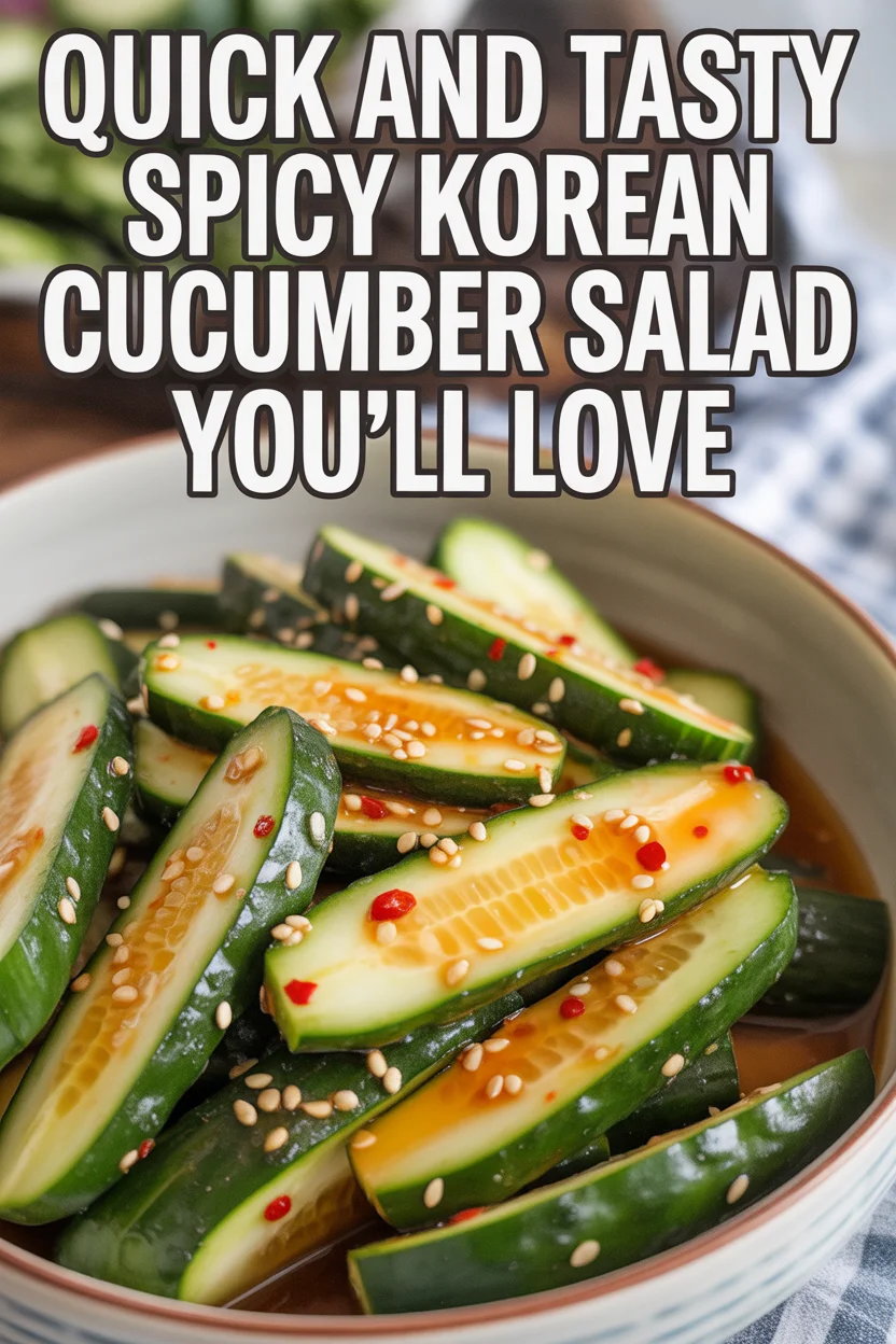 Quick and Tasty Spicy Korean Cucumber Salad You’ll Love