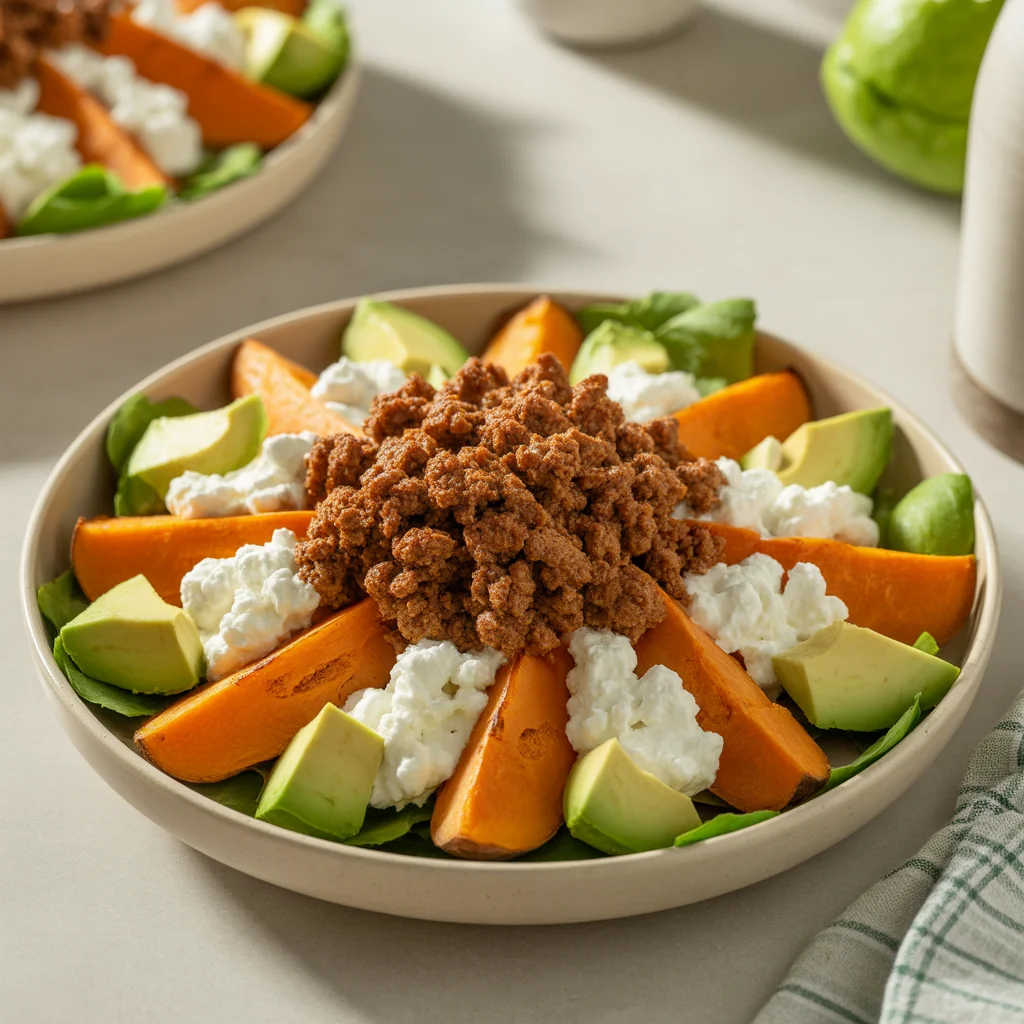 Cottage cheese taco bowls