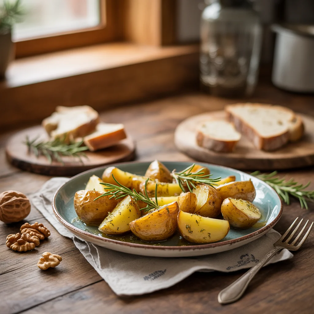 pommes rôties miel romarin