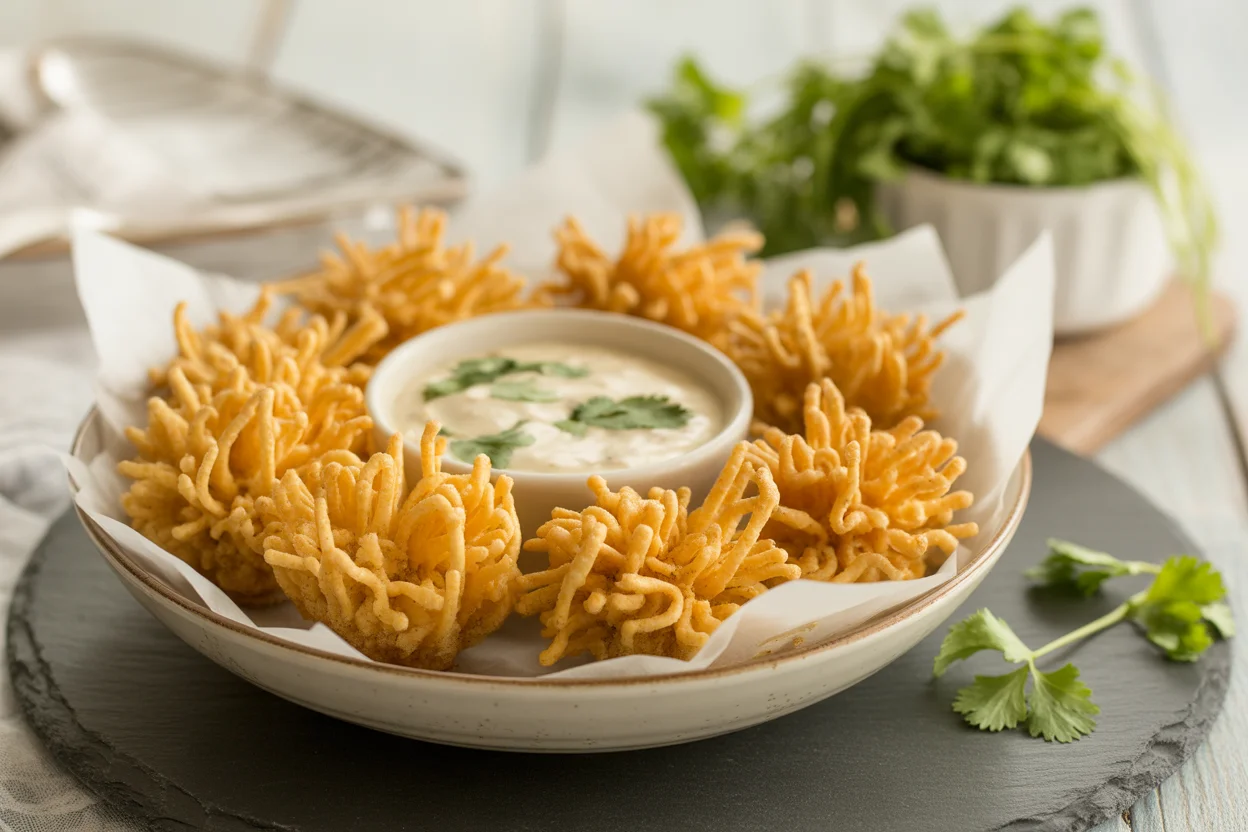 Crispy Mini Blooming Onions in Air Fryer