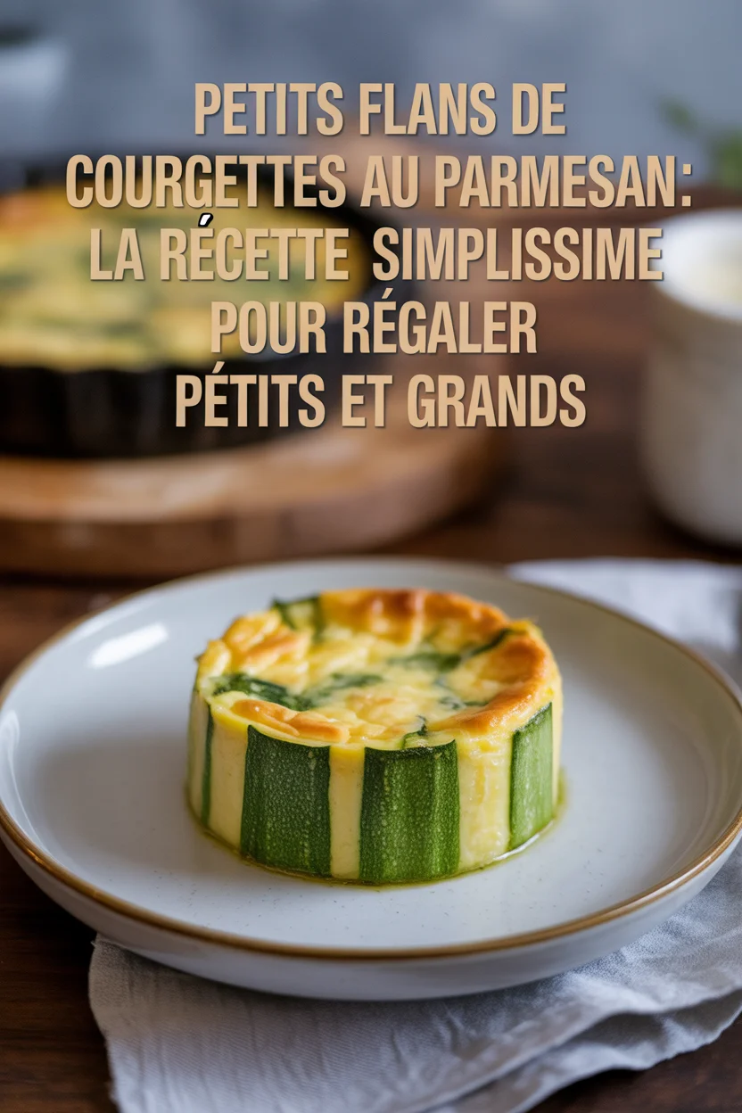 Petits flans de courgettes au parmesan : la recette simplissime pour régaler petits et grands