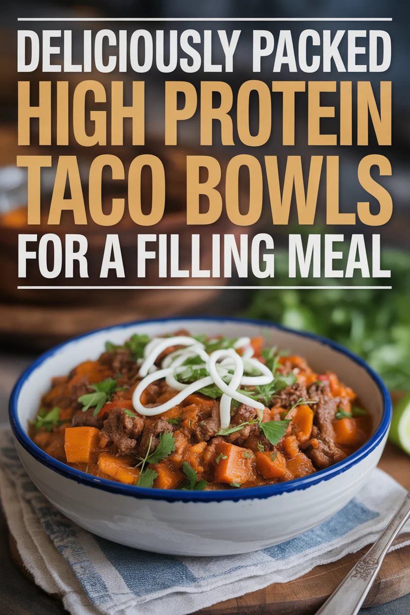 Deliciously Packed High Protein Taco Bowls for a Filling Meal