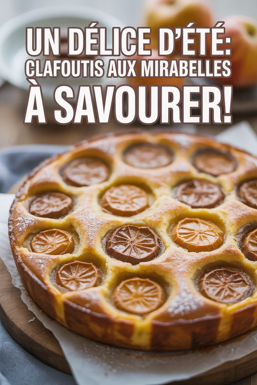 Un délice d'été : Clafoutis aux mirabelles à savourer!