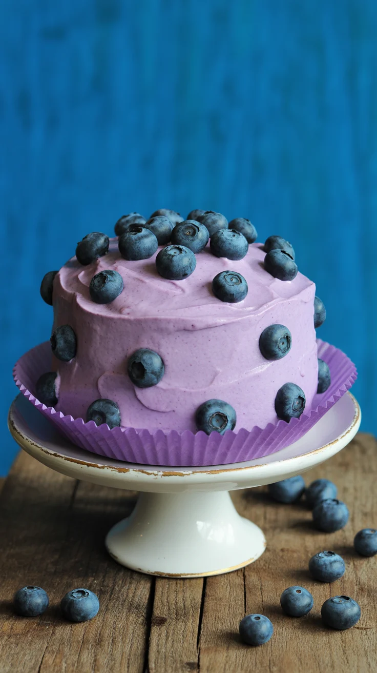 healthy Blueberry Shortcake Cake