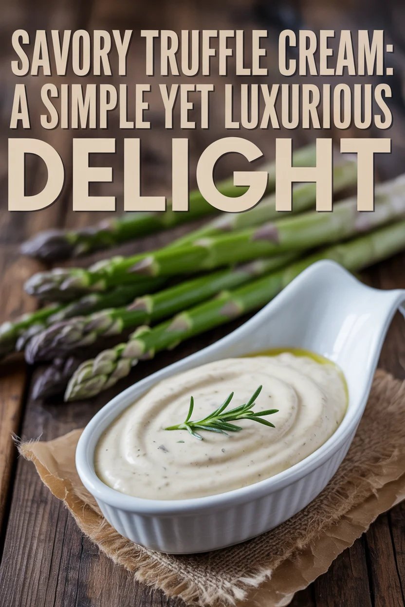 Savory Truffle Cream: A Simple Yet Luxurious Delight