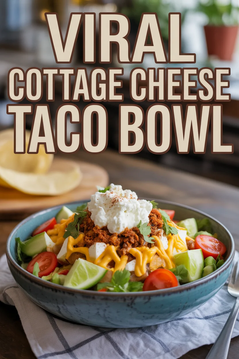 viral cottage cheese taco bowl