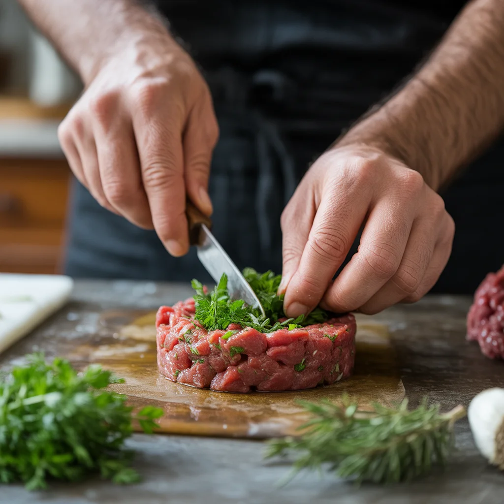 tartare de bœuf classique