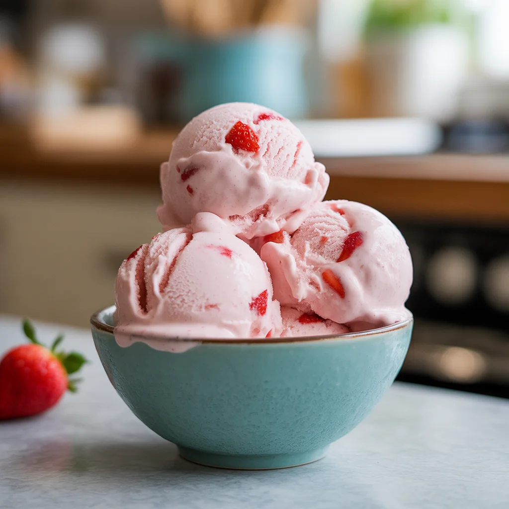 strawberries and cream ice cream recipe