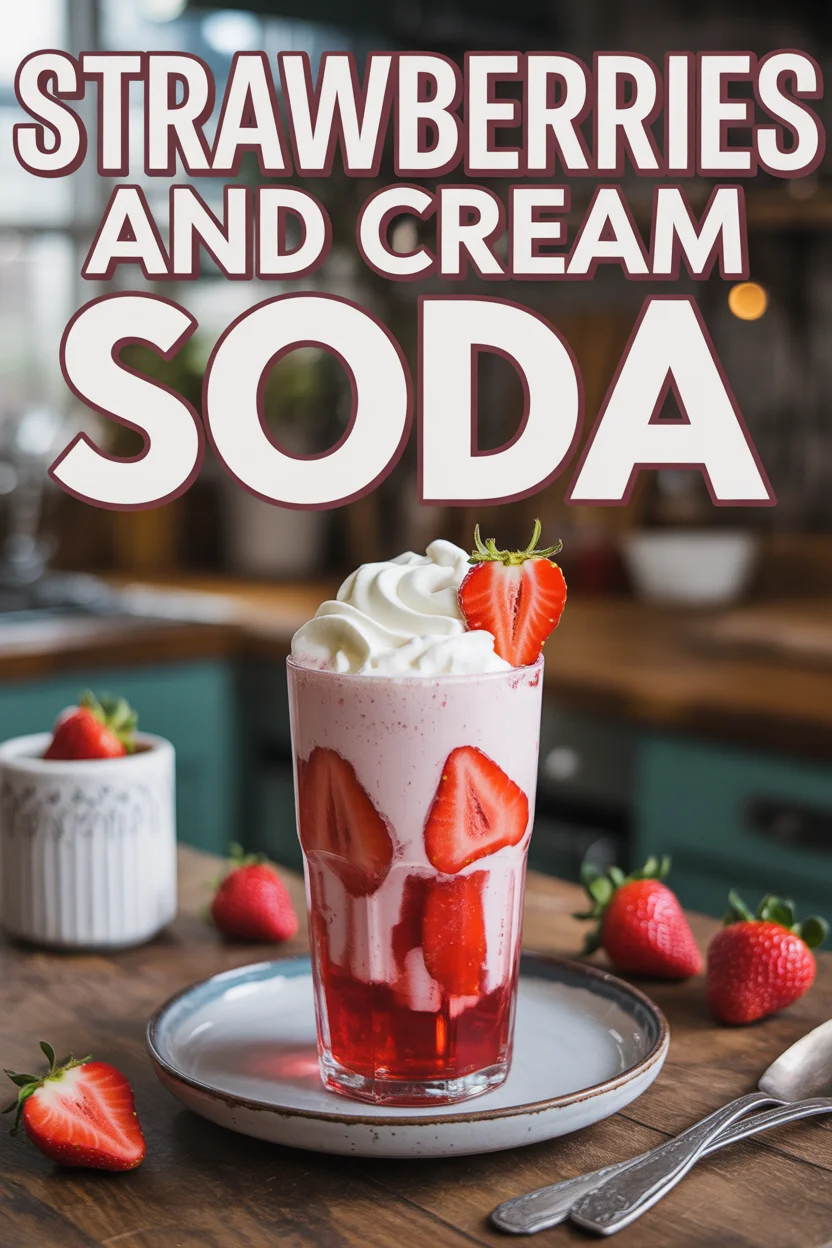 strawberries and cream soda