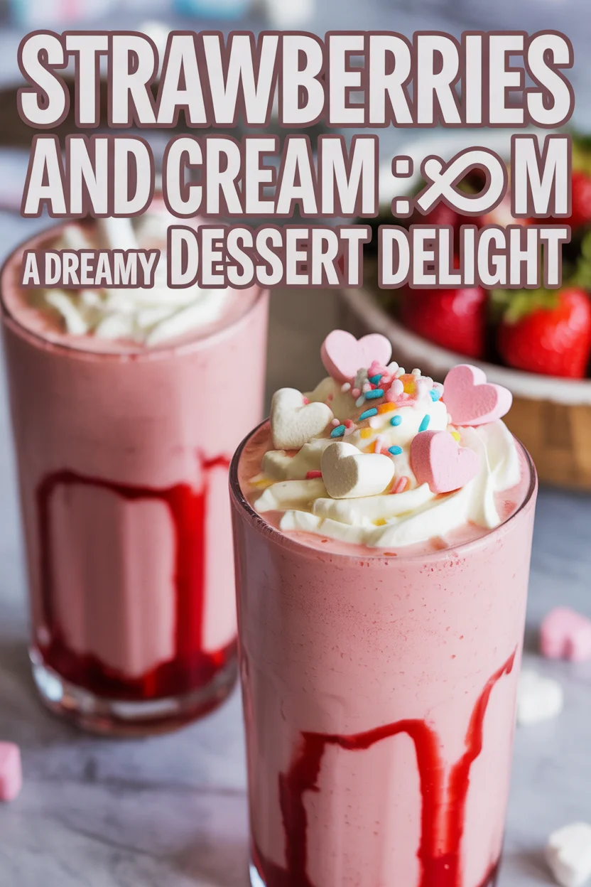 Strawberries and Cream m : A Dreamy Dessert Delight