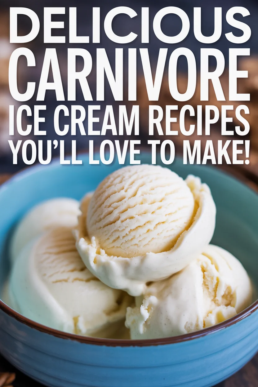 Delicious Carnivore Ice Cream Recipes You’ll Love to Make!