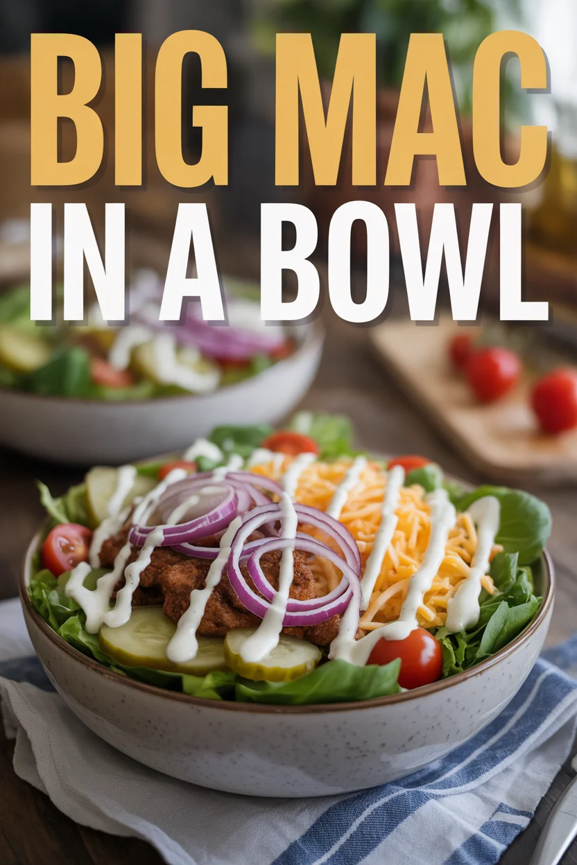 big mac in a bowl