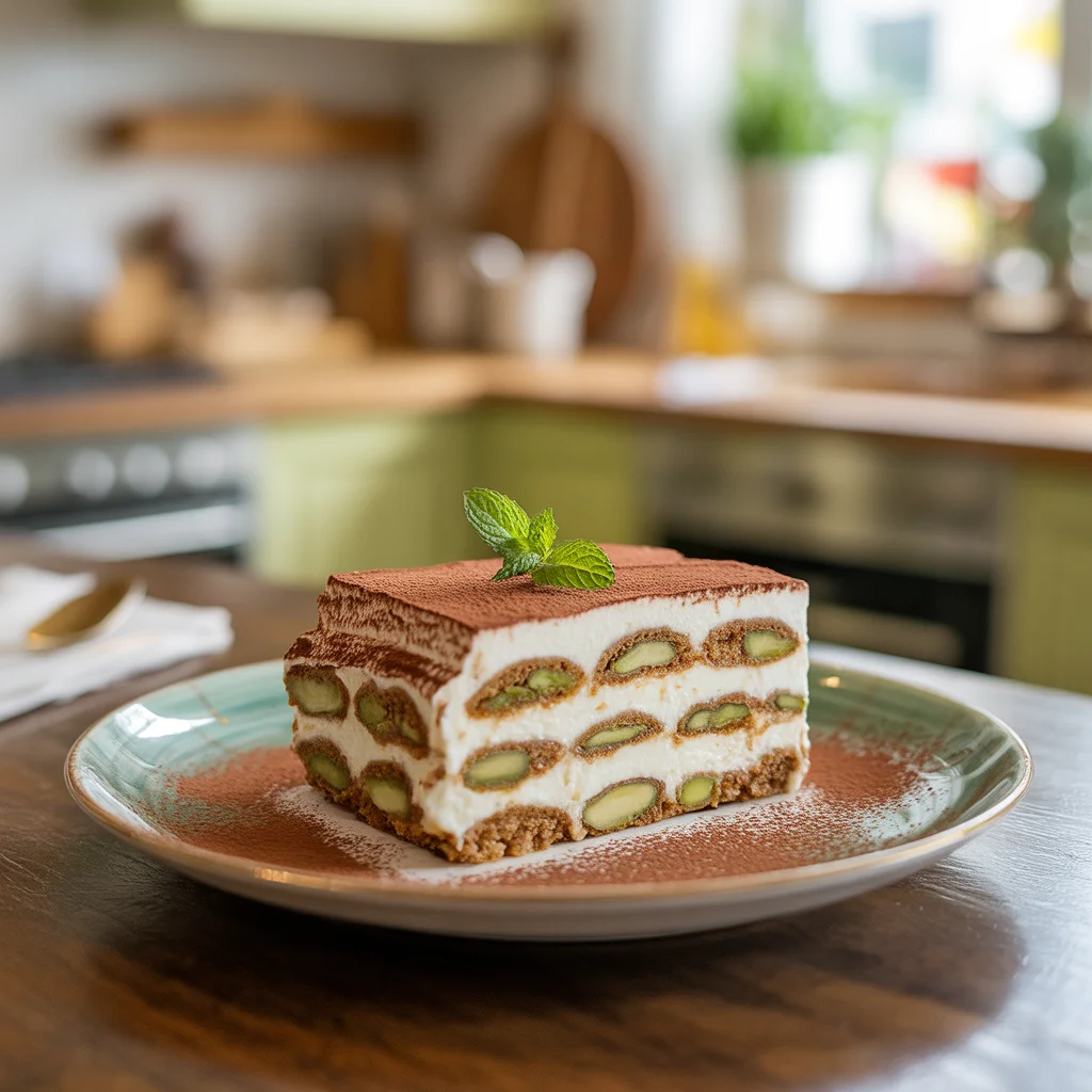 Pistachio Tiramisu