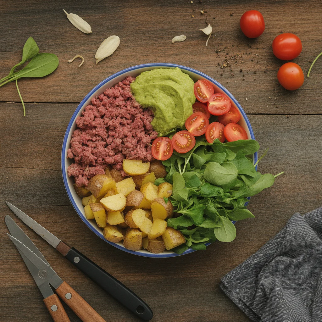 recipe for big mac in a bowl
