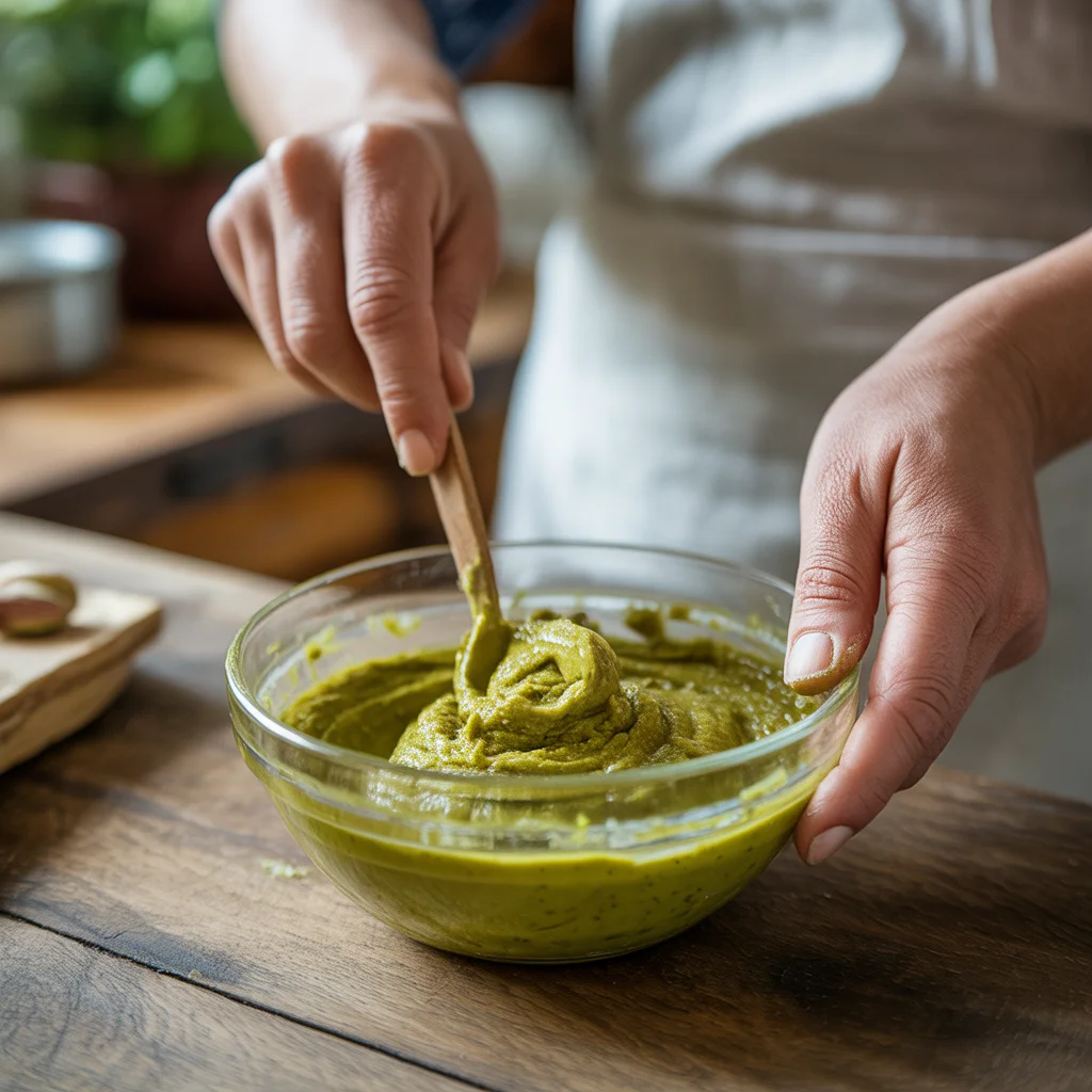 how to make pistachio cream for dubai chocolate