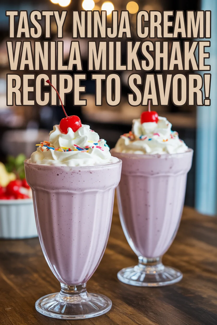 Tasty Ninja Creami Vanilla Milkshake Recipe to Savor!