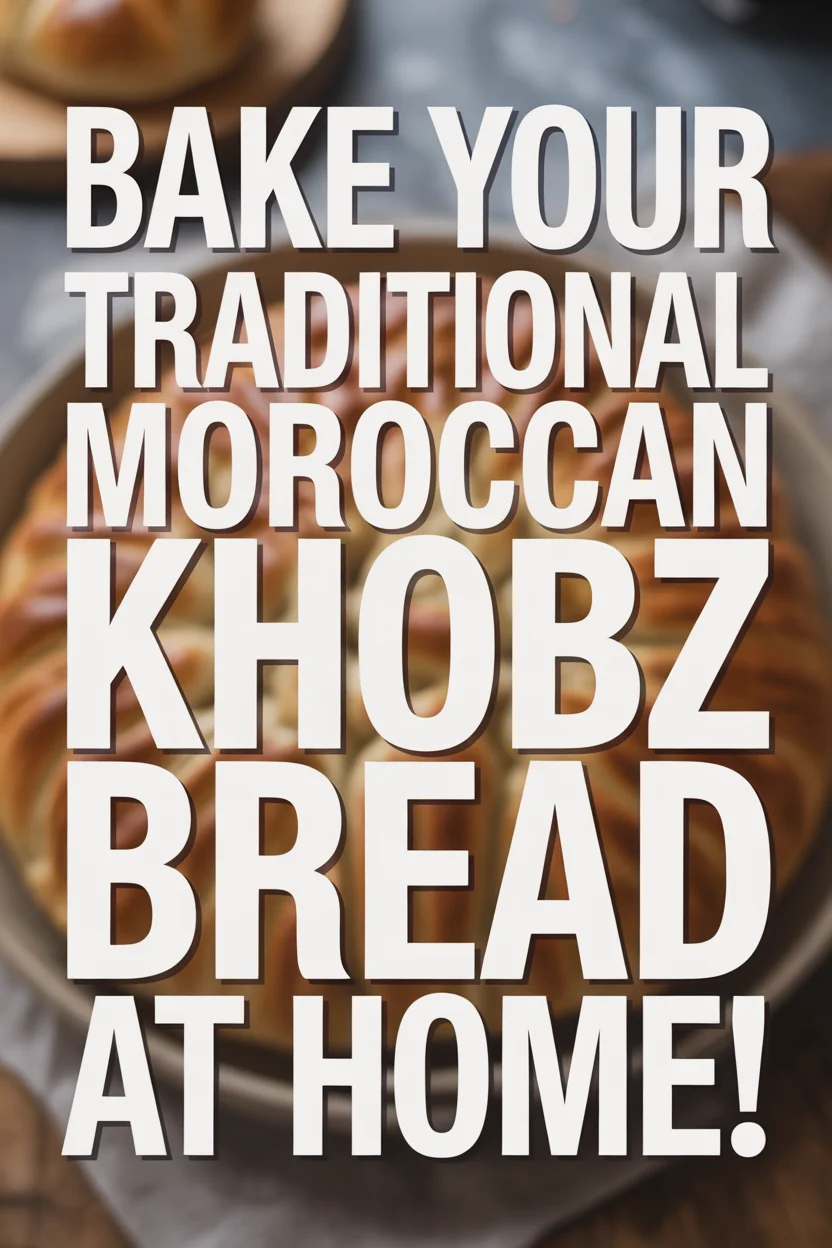 Traditional Moroccan khobz bread