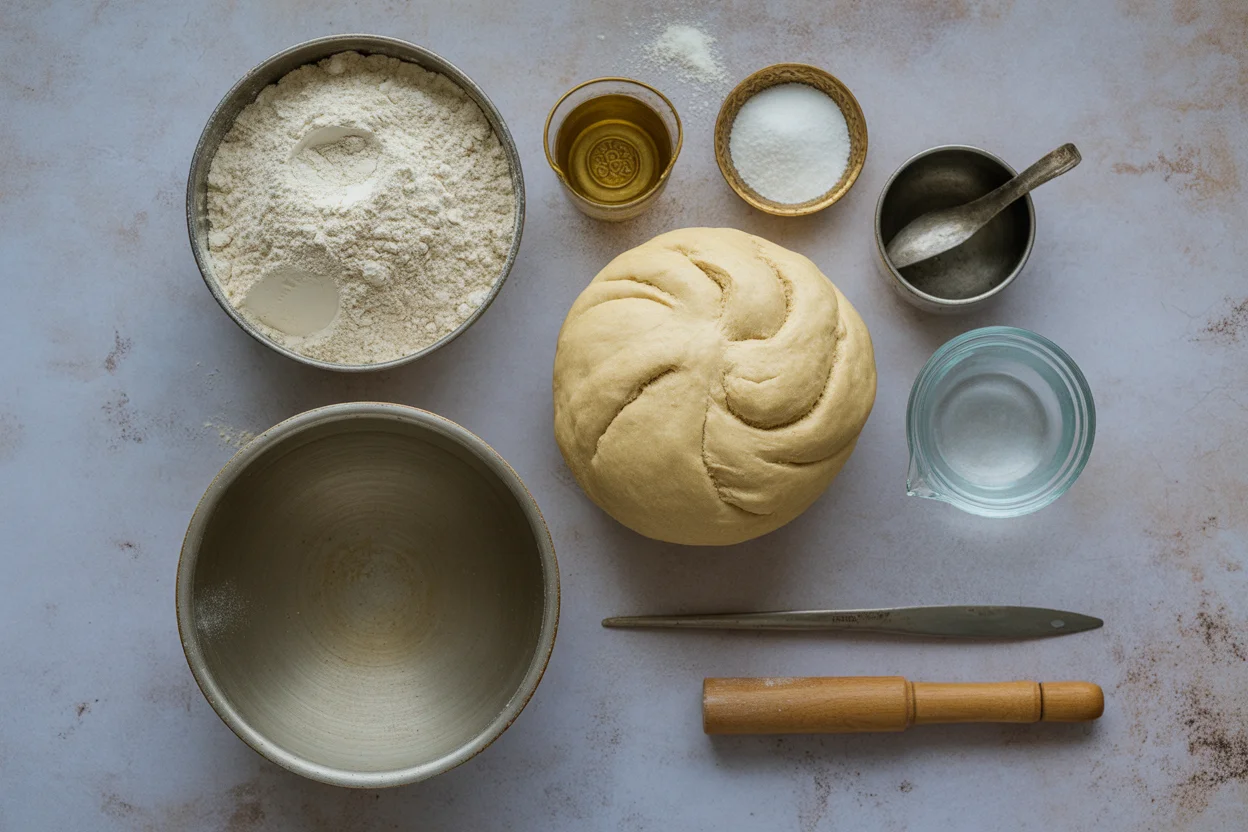 Traditional Moroccan khobz bread