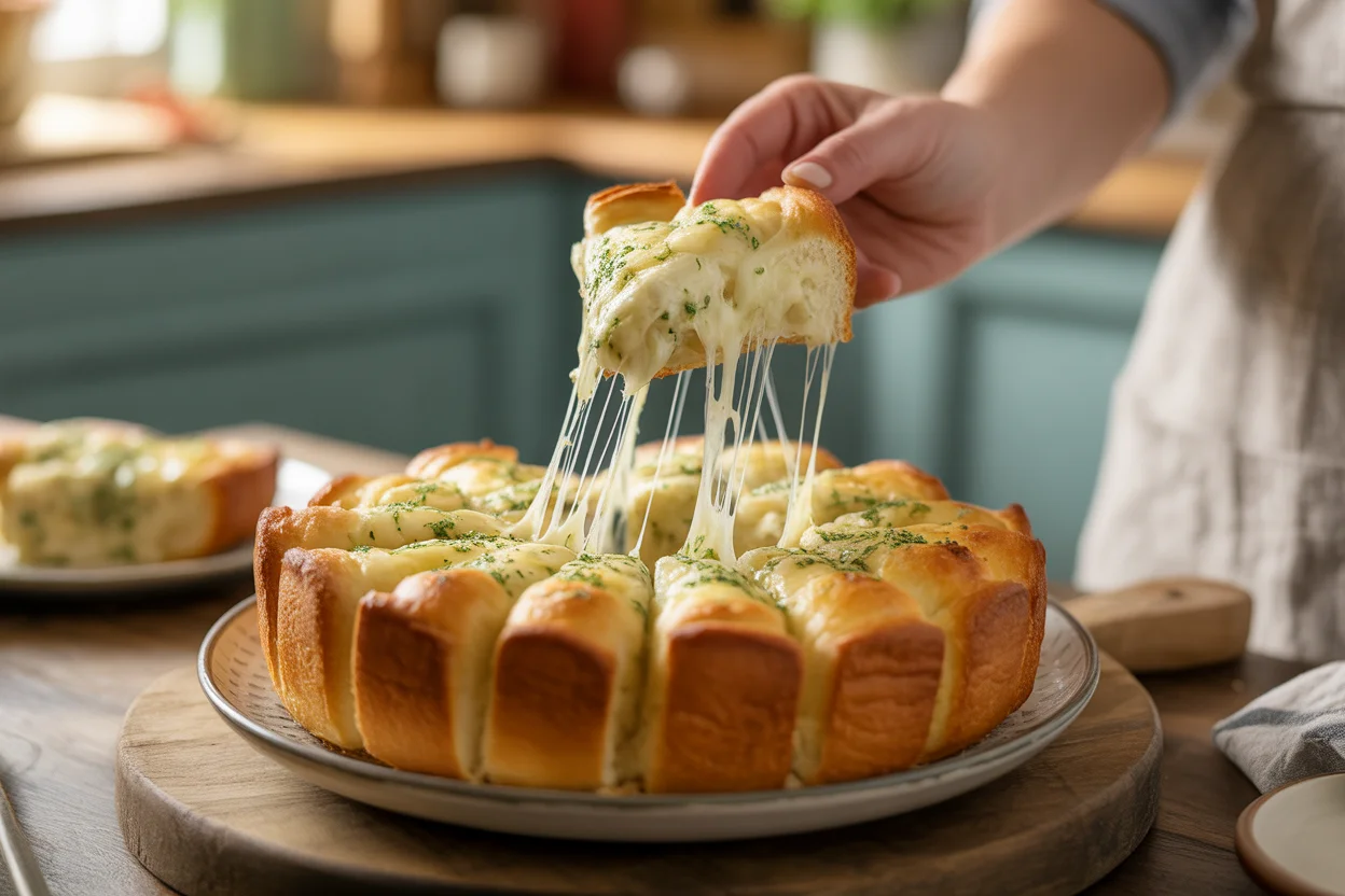 Cheesy pull-apart bread