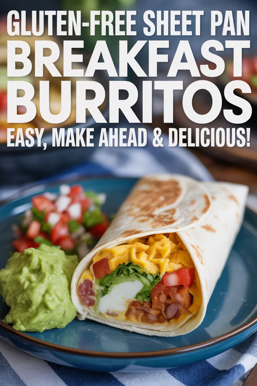 Gluten-Free Sheet Pan Breakfast Burritos – Easy, Make Ahead & Delicious!