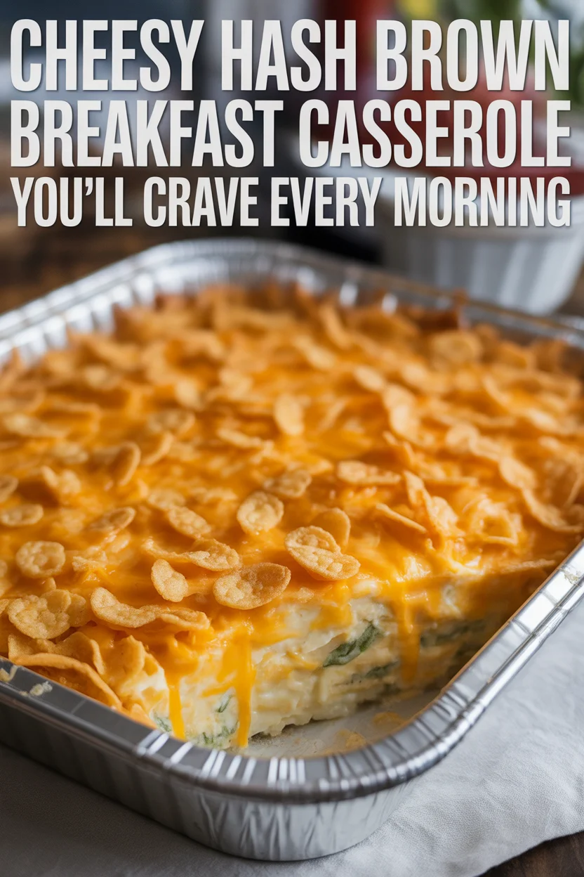 Cheesy Hash Brown Breakfast Casserole You'll Crave Every Morning