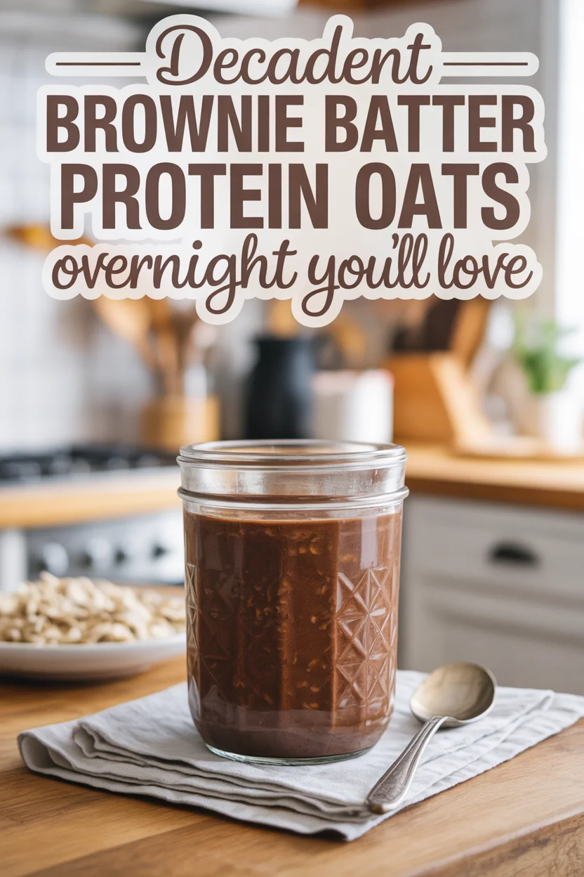 brownie-batter protein overnight oats
