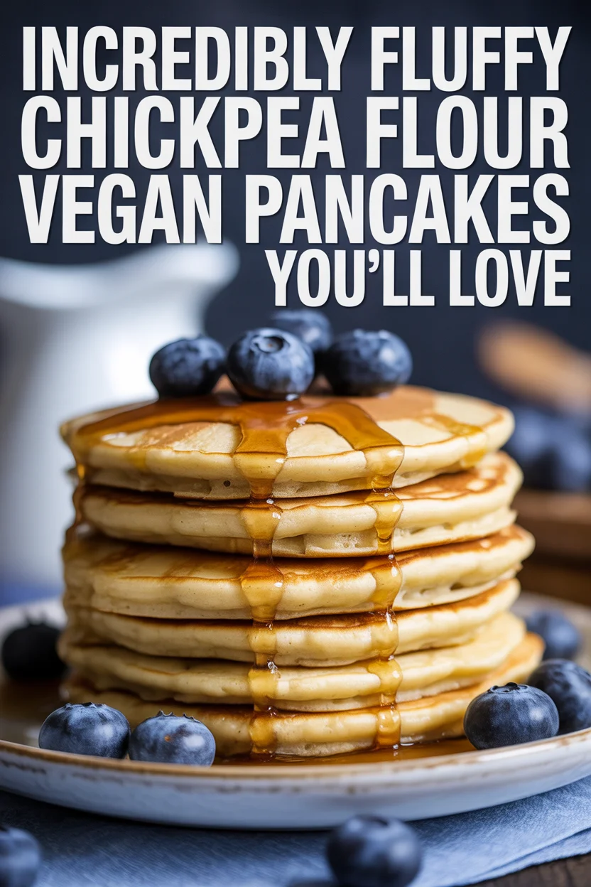 Incredibly Fluffy Chickpea Flour Vegan Pancakes You’ll Love
