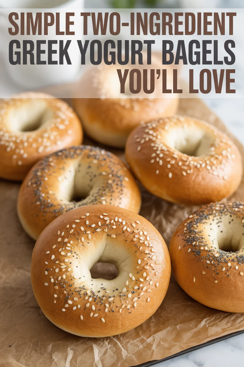 two-ingredient Greek yogurt bagels