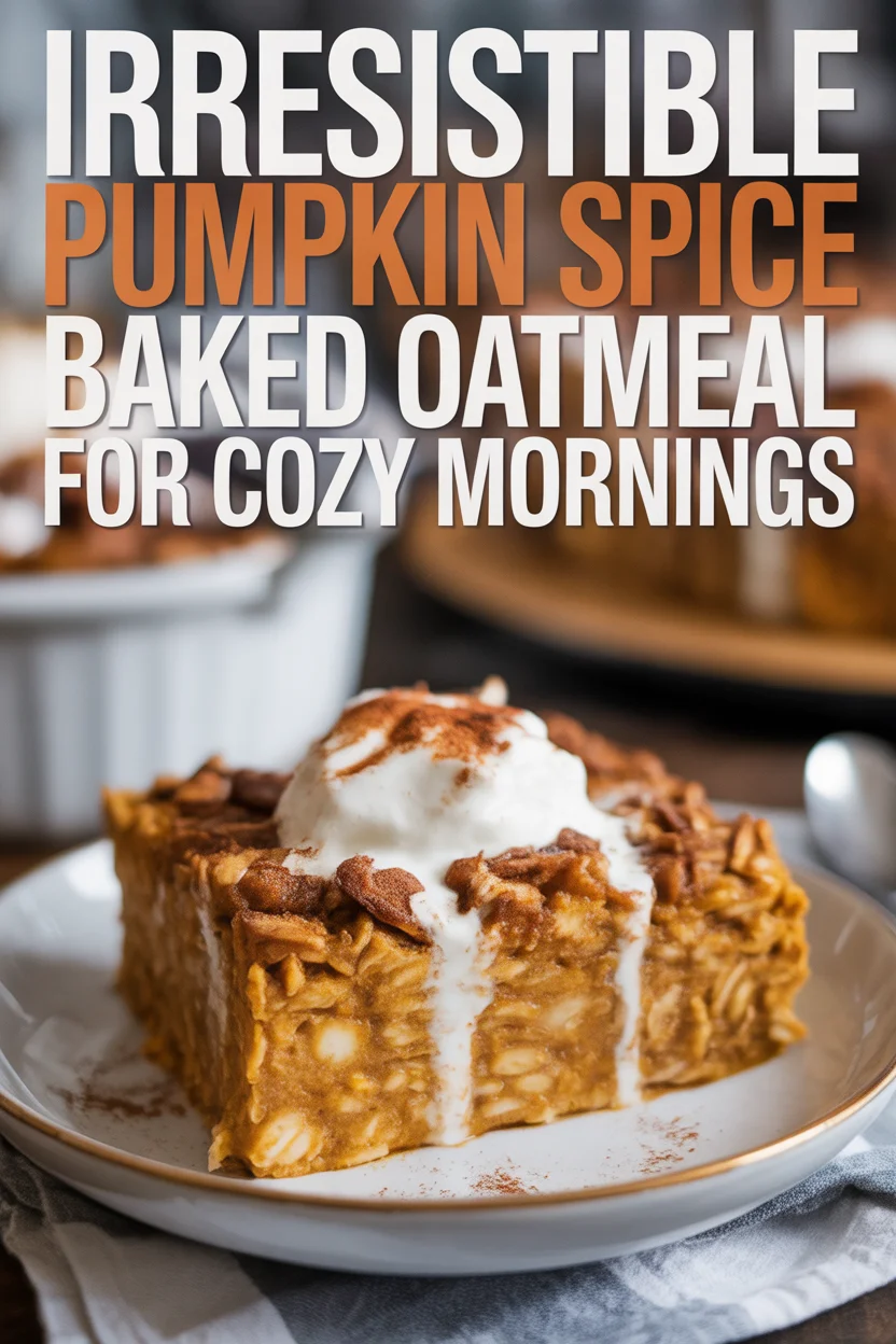 pumpkin spice baked oatmeal