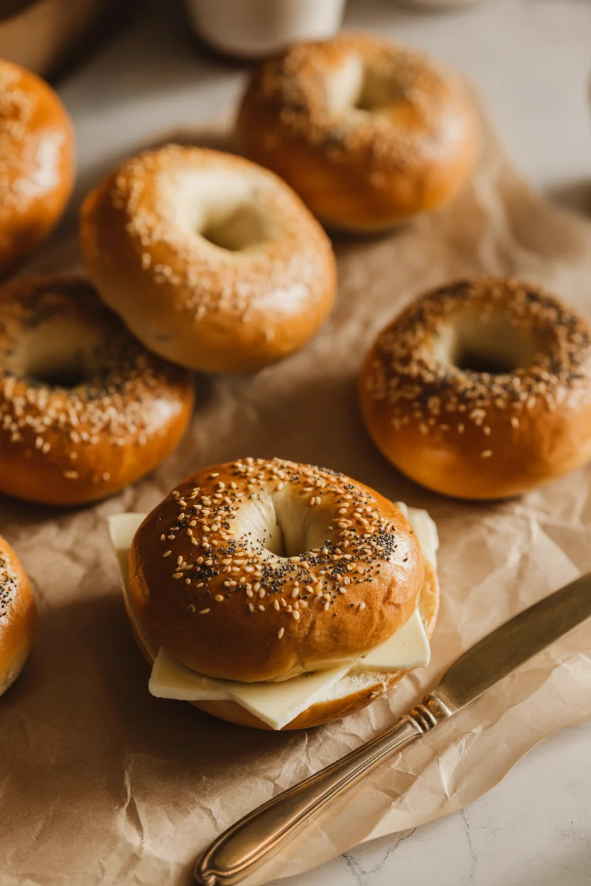 two-ingredient Greek yogurt bagels