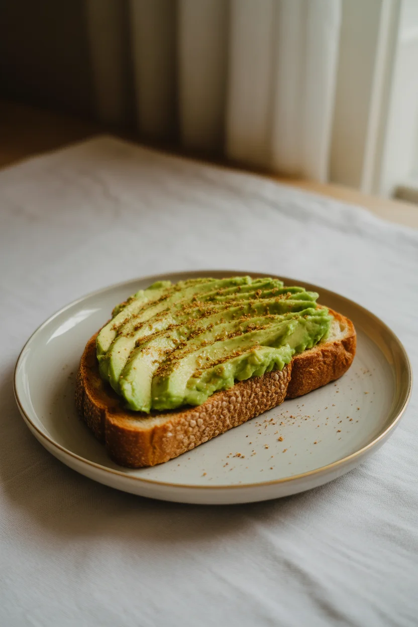 avocado egg toast with za’atar