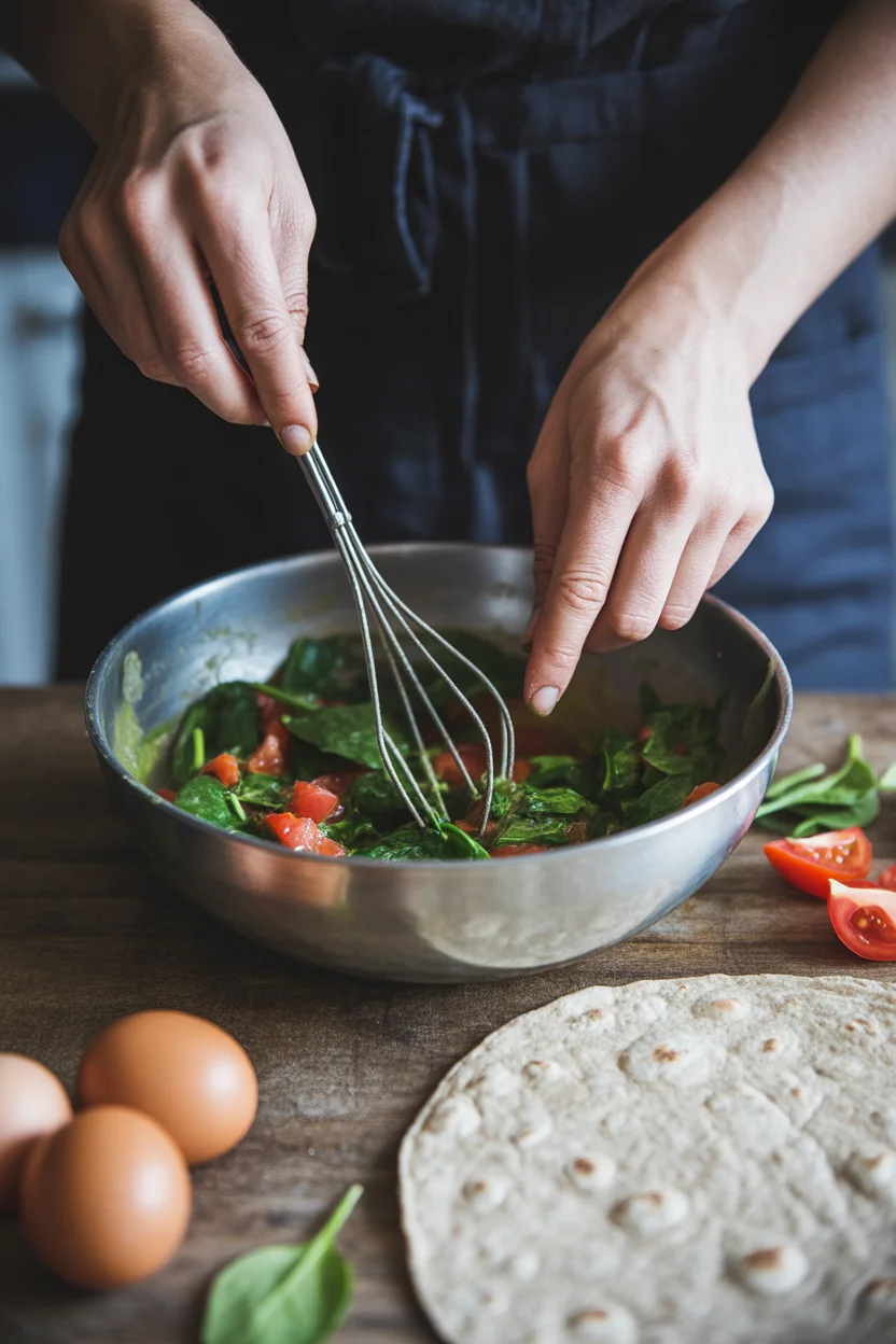 Delicious Spinach Feta Breakfast Wraps You Can Meal Prep!
