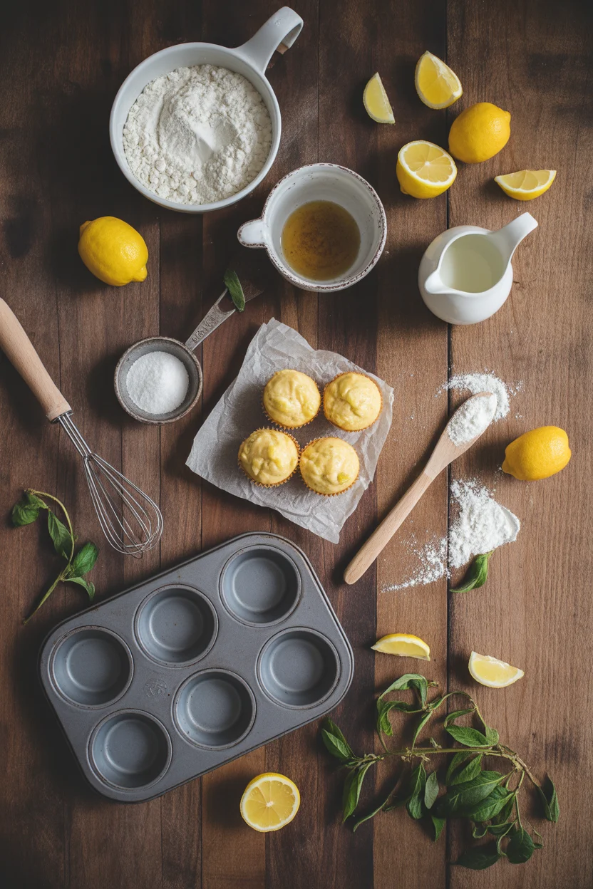 lemon ricotta breakfast muffins
