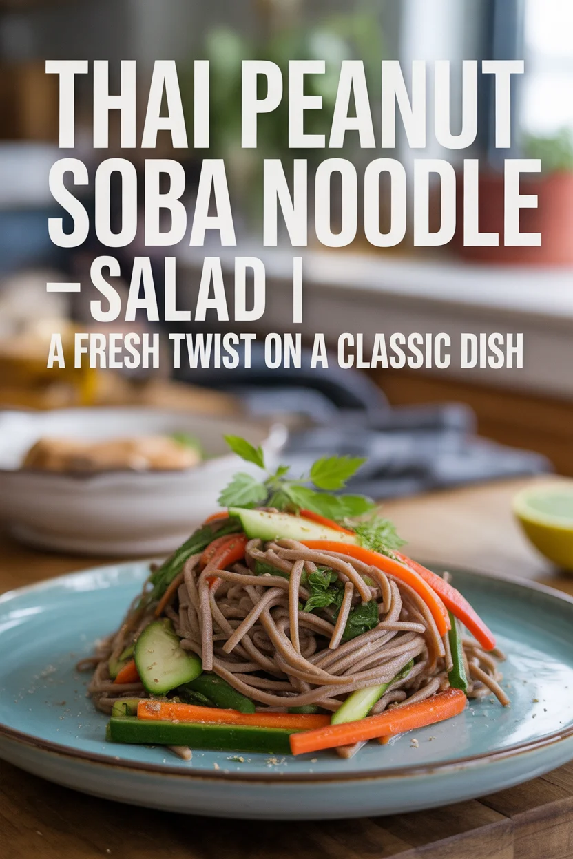Thai Peanut Soba Noodle Salad | A Fresh Twist on a Classic Dish