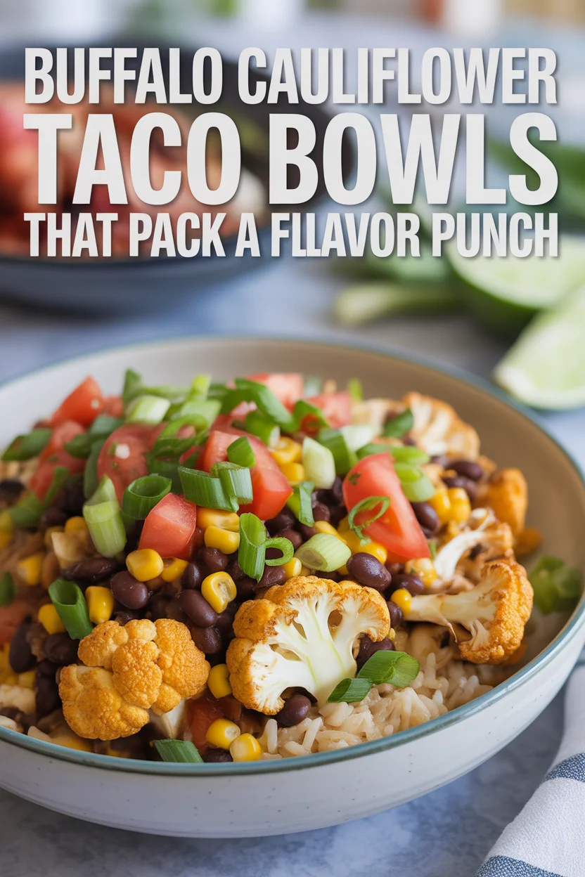 Buffalo Cauliflower Taco Bowls That Pack a Flavor Punch