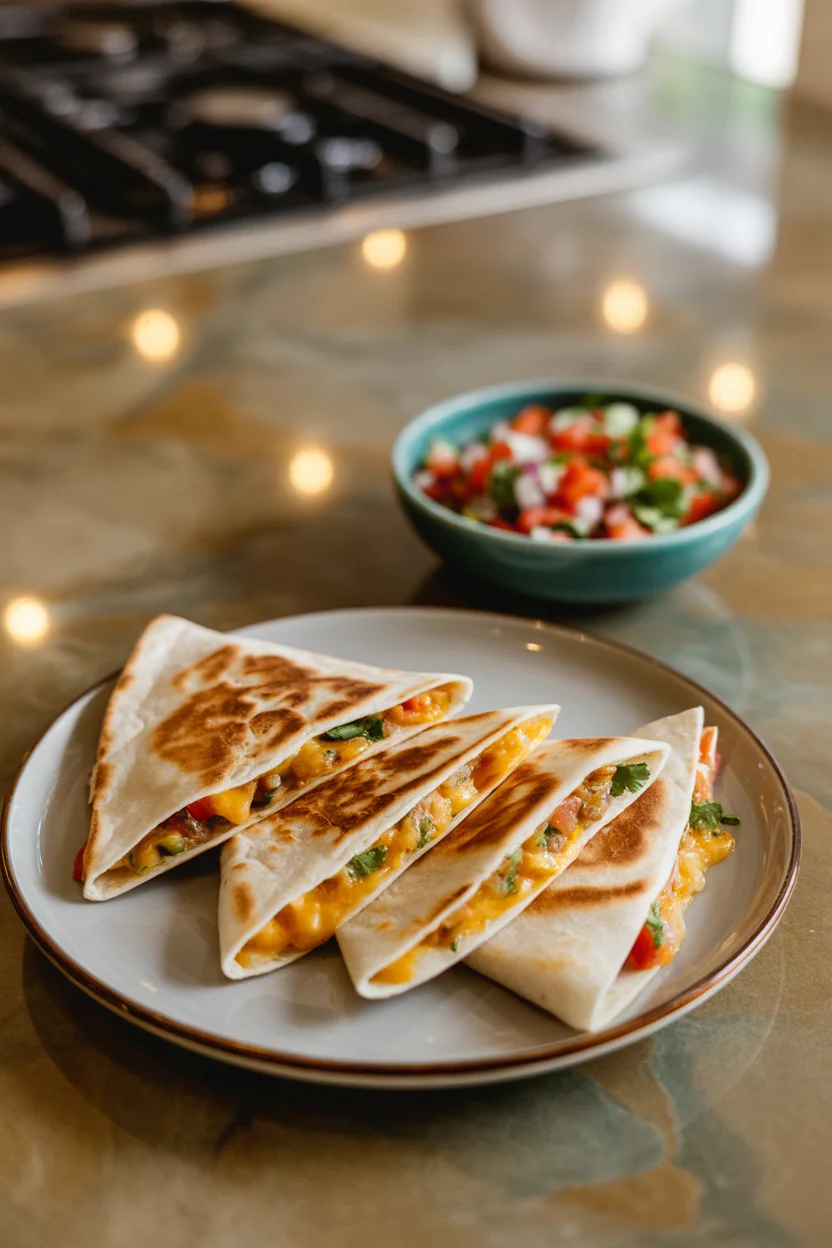 black bean plantain quesadilla