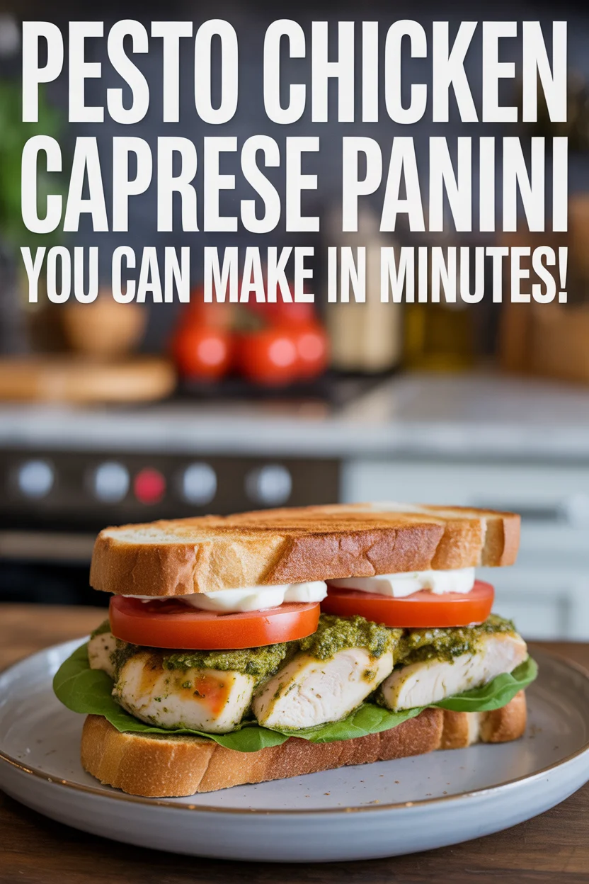 pesto chicken caprese panini