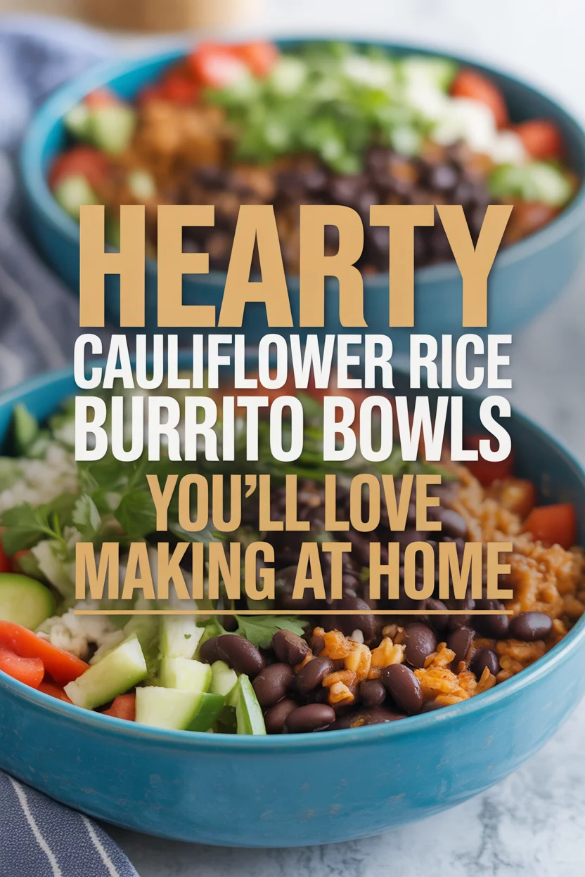 Hearty Cauliflower Rice Burrito Bowls You'll Love Making at Home
