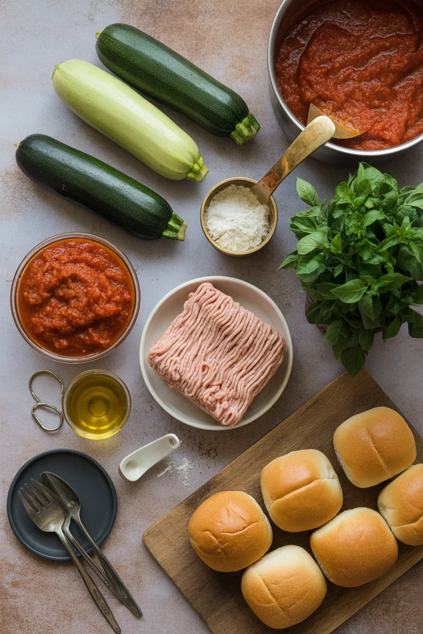 zucchini turkey meatball sub sandwiches
