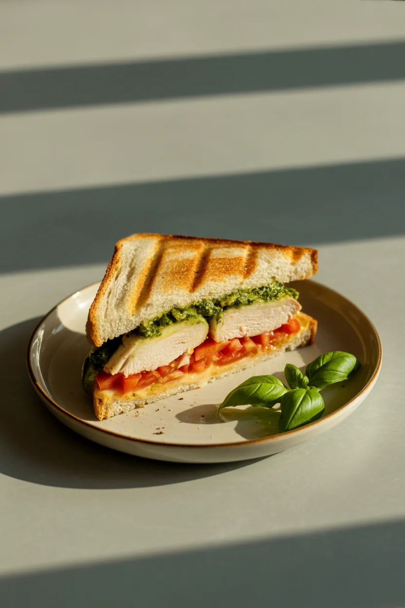Pesto Chicken Caprese Panini You Can Make in Minutes!