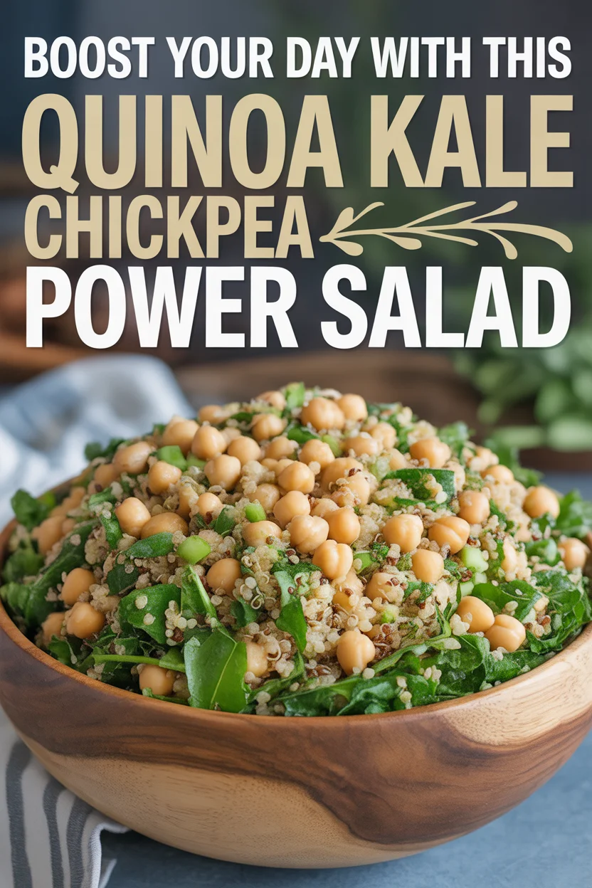 Boost Your Day with This Quinoa Kale Chickpea Power Salad