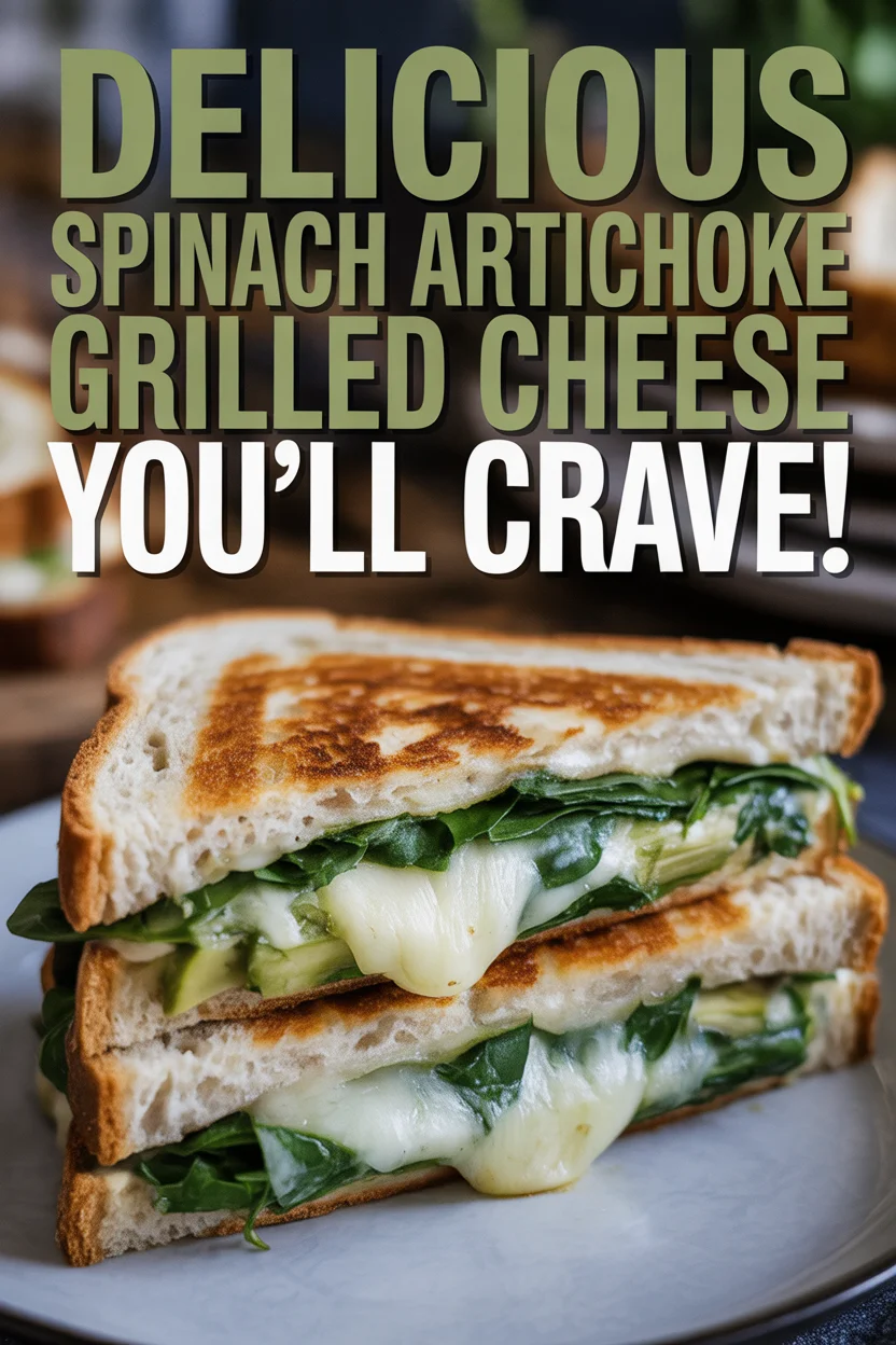 Delicious Spinach Artichoke Grilled Cheese You’ll Crave!
