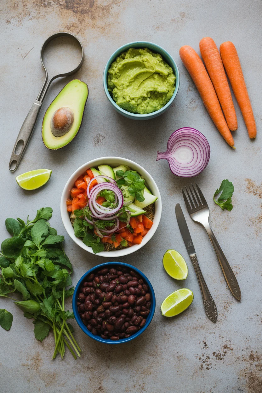cauliflower rice burrito bowl